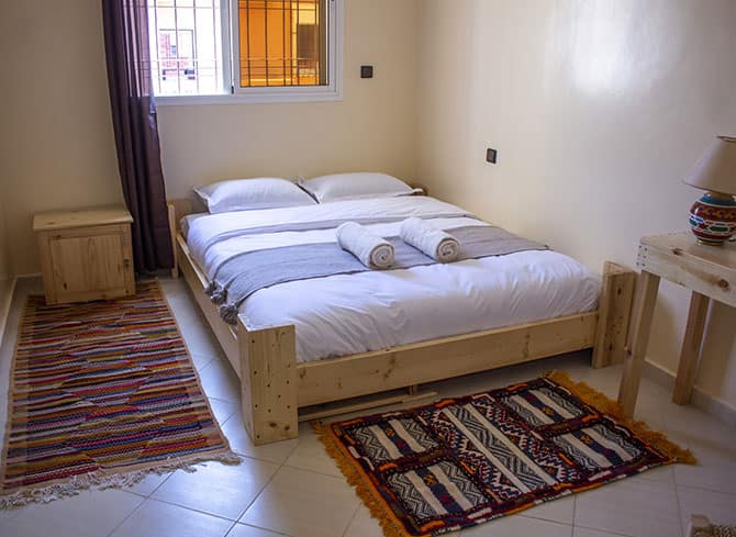 Budget Deluxe double room in Imsouane